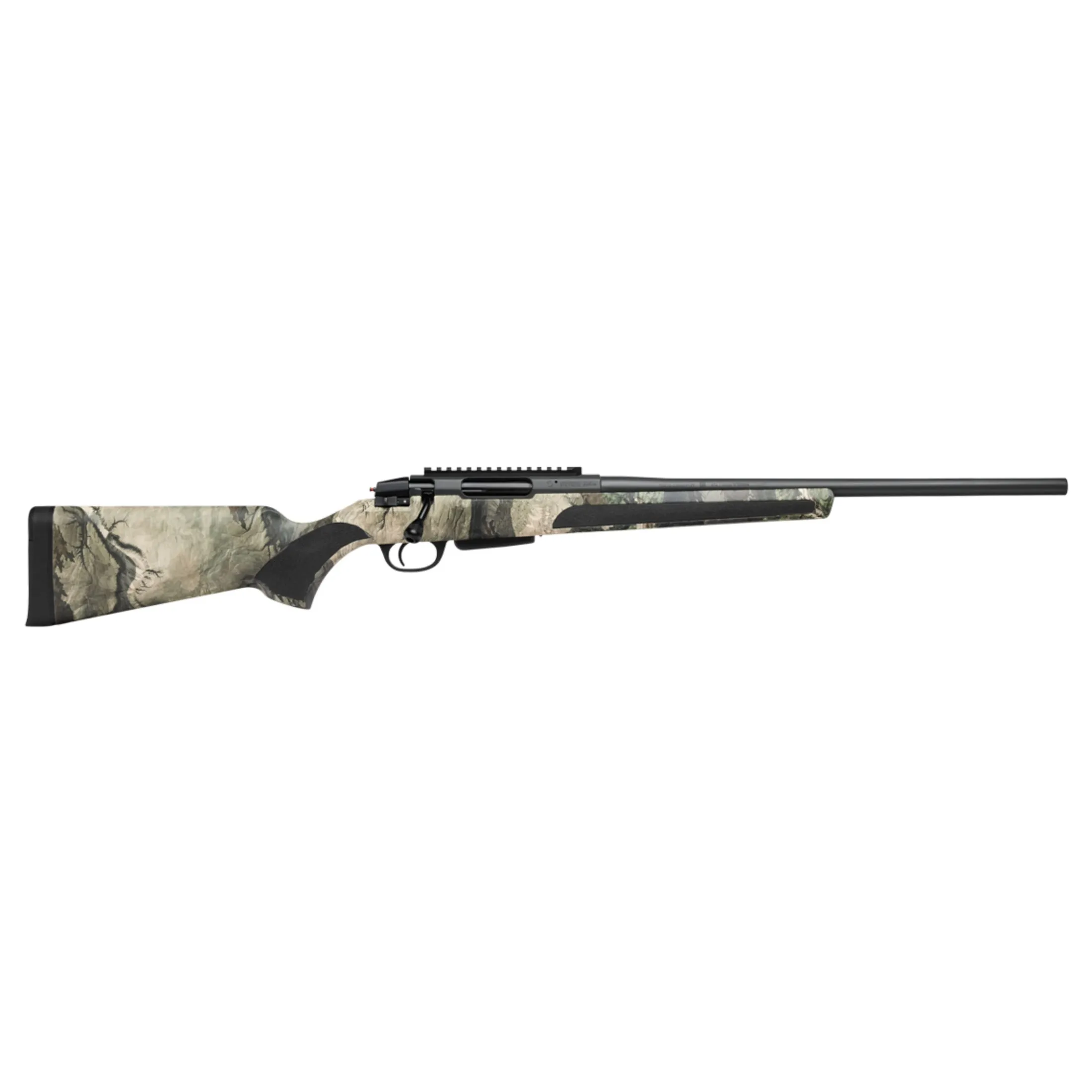 Camo "Stevens Series 334" bolt action rifle with Engage 3-9x40 scope