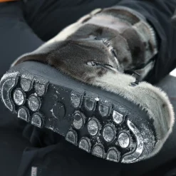 Checked style Seal fur boots - Women's