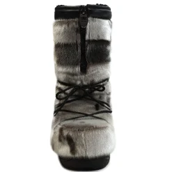 Checked style Seal fur boots - Women's