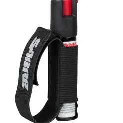 Deterrent pepper for dog attacks with hand strap
