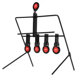 Resetting steel target