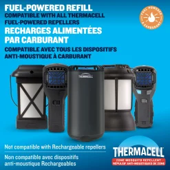 Thermacell Fuel-ZoneGuard Mosquito Repellent Butane Fuel Refill 48-Hour Pack